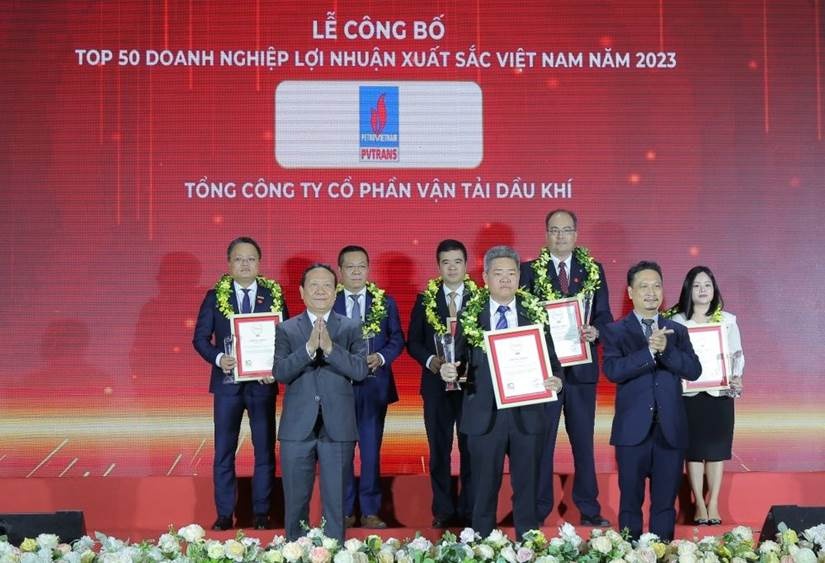 PVTrans tiếp tục có mặt trong Top 50 doanh nghiệp lợi nhuận tốt nhất Việt Nam