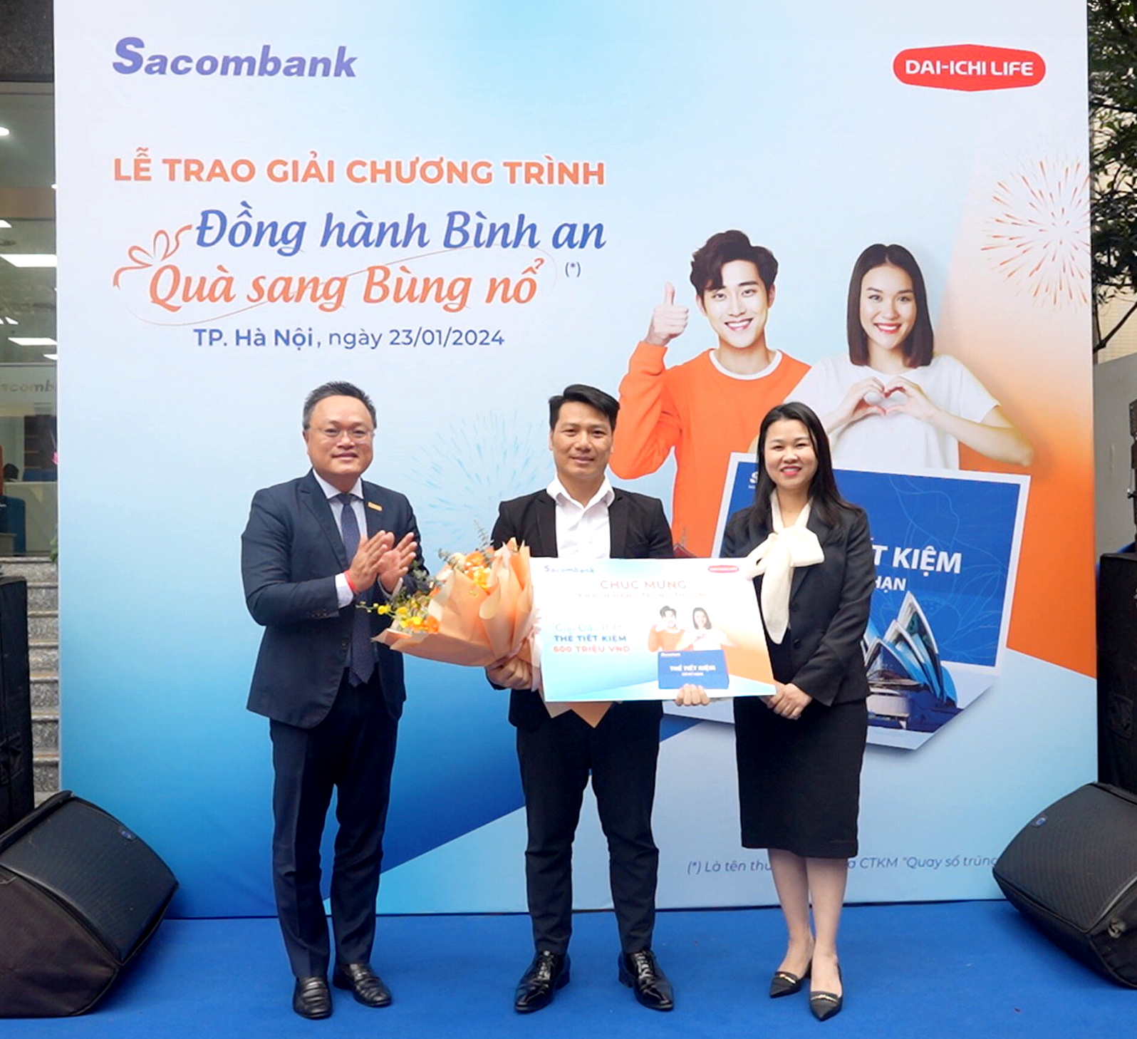 Sacombank trao hàng tỷ đồng cho khách hàng may mắn trúng thưởng