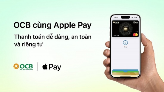 OCB giới thiệu Apple Pay đến chủ thẻ Mastercard