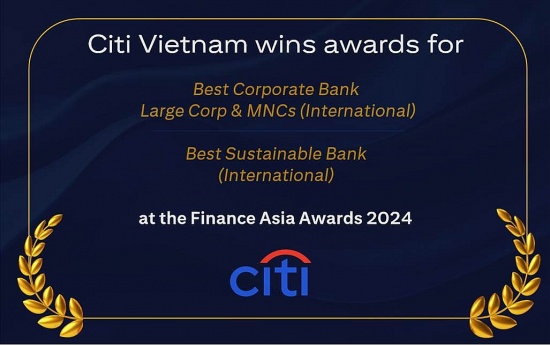 Citi Việt Nam được FinanceAsia bình chọn là Ngân hàng Doanh nghiệp tốt nhất năm 2024