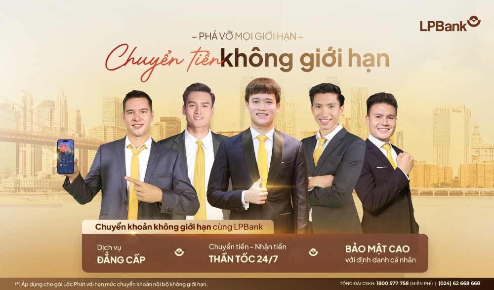 Gia tăng trải nghiệm chi tiêu với dịch vụ Lộc Phát chuyển tiền không giới hạn của LPBank