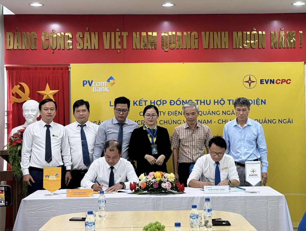 PVcomBank hợp tác với Điện lực Quảng Ngãi