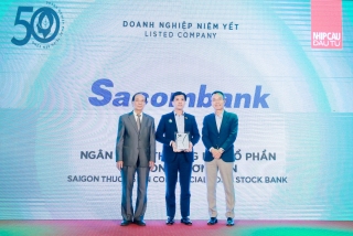 Sacombank được vinh danh top 50 doanh nghiệp phát triển bền vững 2022